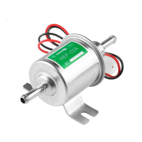 Planet Gates 12V Electric Fuel Pump Low Pressure Bolt Fixing Wire Universal Diesel Petrol Gasoline HEP-02A For Car Carburetor Motorcycle ATV