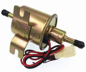 Planet Gates 12V Electric Fuel Pump Low Pressure Bolt Fixing Wire Universal Diesel Petrol Gasoline HEP-02A For Car Carburetor Motorcycle ATV