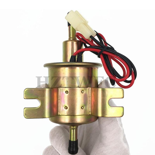 Planet Gates 12V Electric Fuel Pump Low Pressure Bolt Fixing Wire Universal Diesel Petrol Gasoline HEP-02A For Car Carburetor Motorcycle ATV