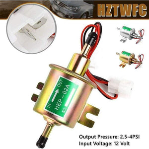 Planet Gates 12V Electric Fuel Pump Low Pressure Bolt Fixing Wire Universal Diesel Petrol Gasoline HEP-02A For Car Carburetor Motorcycle ATV