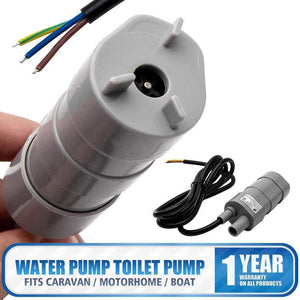 Planet Gates 12V High Flow Water Pump Submersible Pump Whale Pump Camper Caravan Motorhome