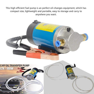 Planet Gates 12V Portable Oil Transfer Pump 1-4L/min Extractor Fluid Suction Electric Change Fuel Pump Siphon Tool for Car Motorcycles Boats