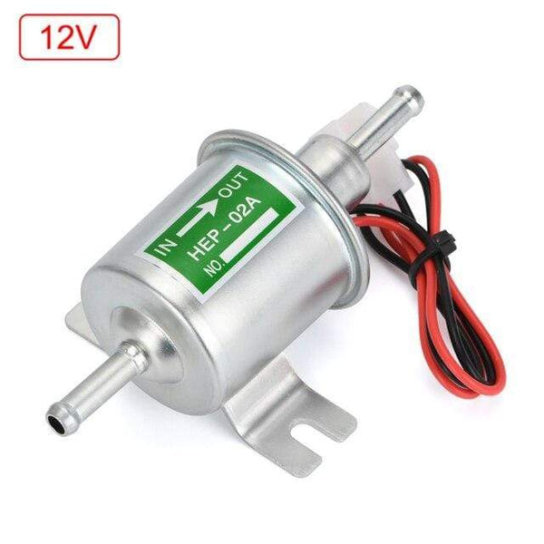 Planet Gates 12V Silver / Russian Federation 12V / 24V Electric Fuel Pump Low Pressure Bolt Fixing Wire Diesel Petrol HEP-02A For Car Carburetor Motorcycle ATV