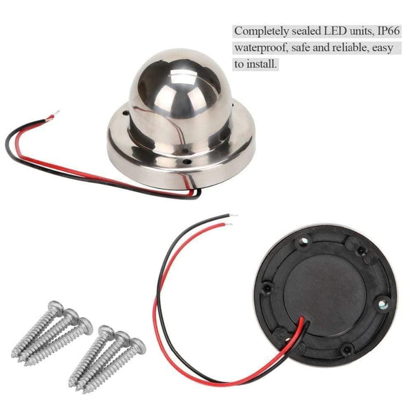 Planet Gates 12V Stainless Steel Marine boat Yacht LED Navigation light Red and Green Bow Lights Deck Mount