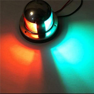 Planet Gates 12V Stainless Steel Marine boat Yacht LED Navigation light Red and Green Bow Lights Deck Mount