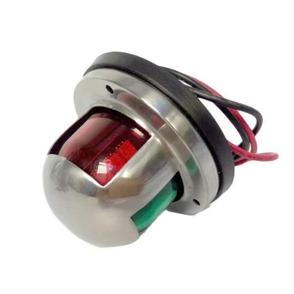 Planet Gates 12V Stainless Steel Marine boat Yacht LED Navigation light Red and Green Bow Lights Deck Mount