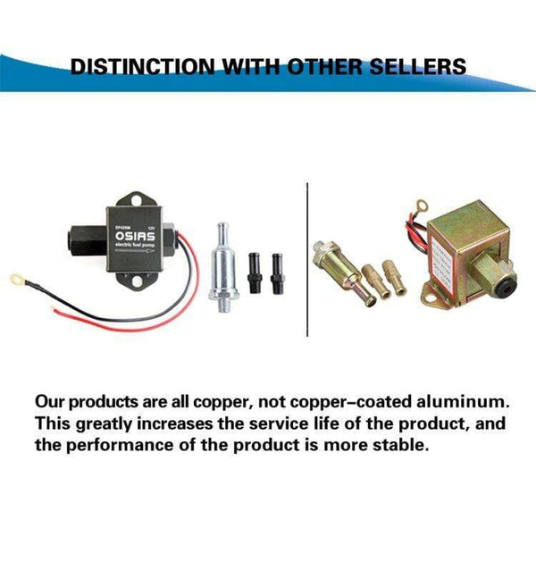 Planet Gates 12V Universal Fuel Pump 12 volt Solid State 4 to 6psi P electric  Facet style Petrol Diesel Ethanol OSIAS New