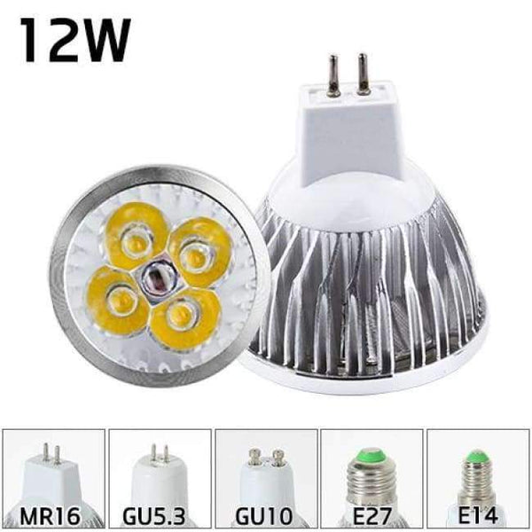 Planet Gates 12W / E14 85V-265V / No, Cold White Led Bulb Spotlight MR16 GU10 Light E27 E14 Spot Lamp 2835 SMD Lampada GU5.3 220V 110V 12V 3W COB bulb 9W 12W 15W For Home Decor