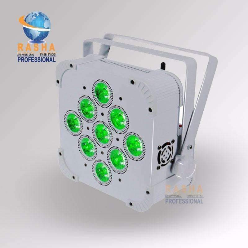 Planet Gates 12X Rasha Hex 9*18W 6in1 RGBAW+UV Built in Wireless DMX512 LED Flat Par Can,LED Profile Par Light,Disco Stage Light