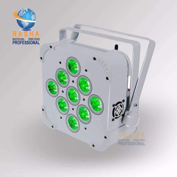 Planet Gates 12X Rasha Hex 9*18W 6in1 RGBAW+UV Built in Wireless DMX512 LED Flat Par Can,LED Profile Par Light,Disco Stage Light