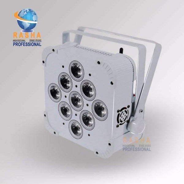 Planet Gates 12X Rasha Hex 9*18W 6in1 RGBAW+UV Built in Wireless DMX512 LED Flat Par Can,LED Profile Par Light,Disco Stage Light