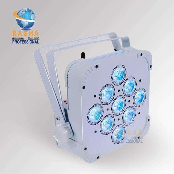 Planet Gates 12X Rasha Hex 9*18W 6in1 RGBAW+UV Built in Wireless DMX512 LED Flat Par Can,LED Profile Par Light,Disco Stage Light