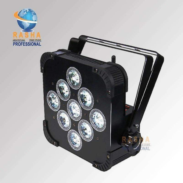 Planet Gates 12X Rasha Hex 9*18W 6in1 RGBAW+UV Built in Wireless DMX512 LED Flat Par Can,LED Profile Par Light,Disco Stage Light