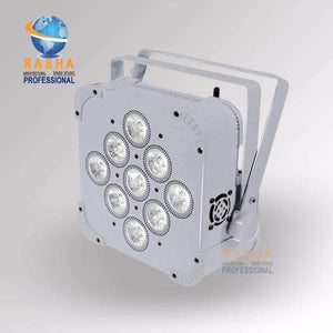 Planet Gates 12X Rasha Hex 9*18W 6in1 RGBAW+UV Built in Wireless DMX512 LED Flat Par Can,LED Profile Par Light,Disco Stage Light