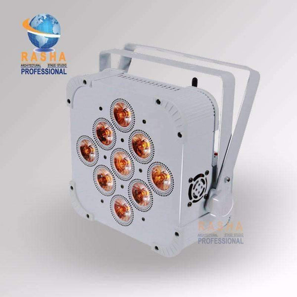 Planet Gates 12X Rasha Hex 9*18W 6in1 RGBAW+UV Built in Wireless DMX512 LED Flat Par Can,LED Profile Par Light,Disco Stage Light
