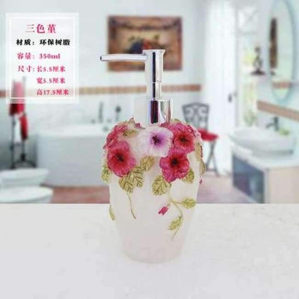Planet Gates 13 1 Pcs Resin Soap Shampoo Dispenser Bathroom body Liquid Lotion Pump Action Bottle Holder Kitchen Bath Room Products 350ML