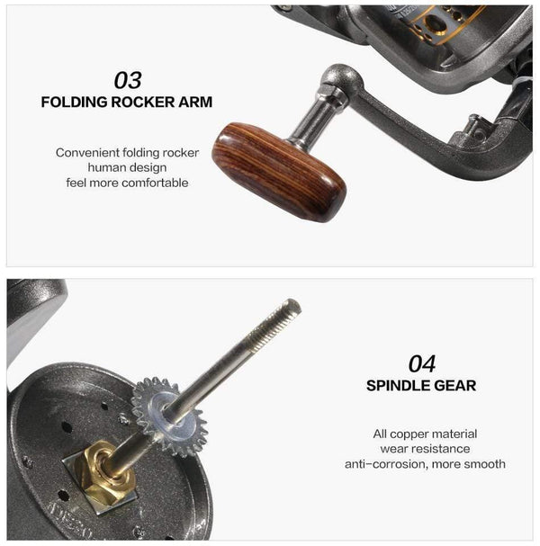 Planet Gates 13 / 1000 Series 13 Ball Bearing fishing reel Metal spool wheels spinning reel 5.2:1 1000-7000series fishing reels Sea Boat Spinning wheel