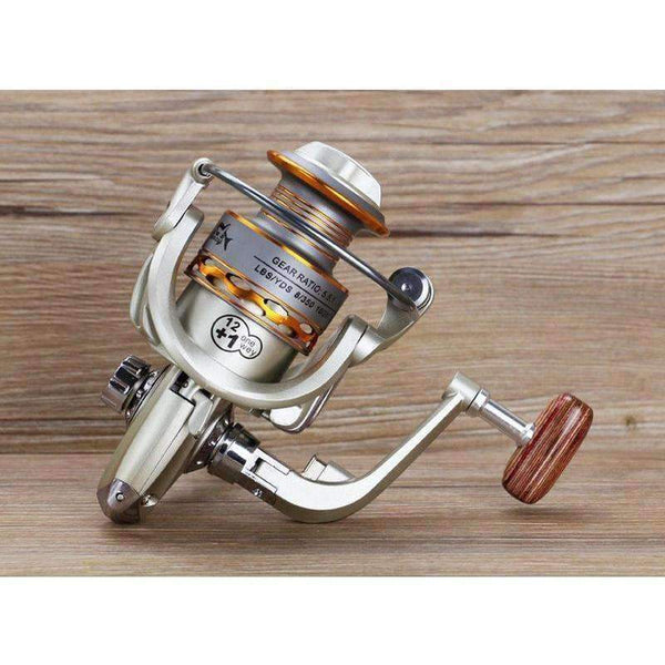 Planet Gates 13 / 1000 Series Fishing coil Wooden handshake 12+ 1BB Spinning Fishing Reel Professional Metal Left/Right Hand  Fishing Reel Wheels