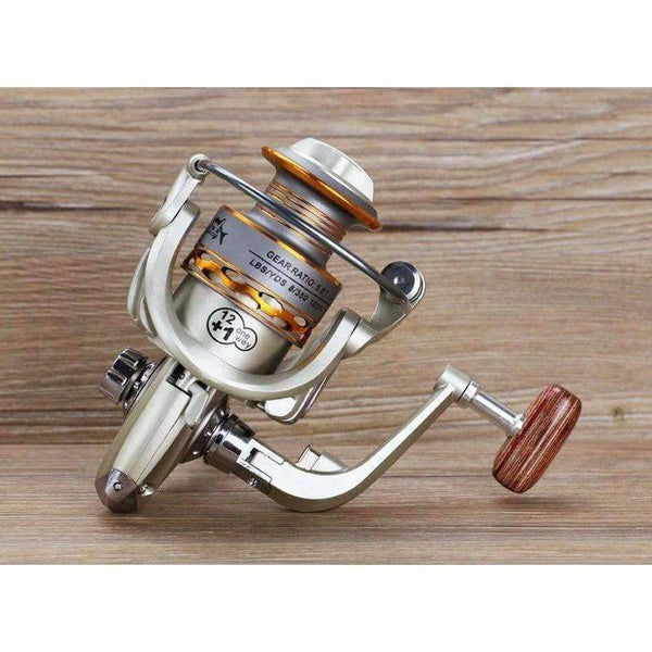 Planet Gates 13 / 1000 Series Fishing coil Wooden handshake 12+ 1BB Spinning Fishing Reel Professional Metal Left/Right Hand  Fishing Reel Wheels