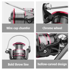 Planet Gates 13 / 1000 Series Fishing Reel All Metal Spool Spinning Reel 8KG Max Drag Stainless Steel Handle Line Spool Saltwater Fishing Accessories