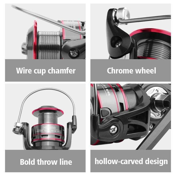 Planet Gates 13 / 1000 Series Fishing Reel All Metal Spool Spinning Reel 8KG Max Drag Stainless Steel Handle Line Spool Saltwater Fishing Accessories