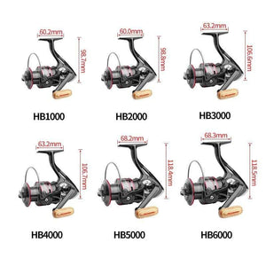 Planet Gates 13 / 1000 Series Fishing Reel All Metal Spool Spinning Reel 8KG Max Drag Stainless Steel Handle Line Spool Saltwater Fishing Accessories