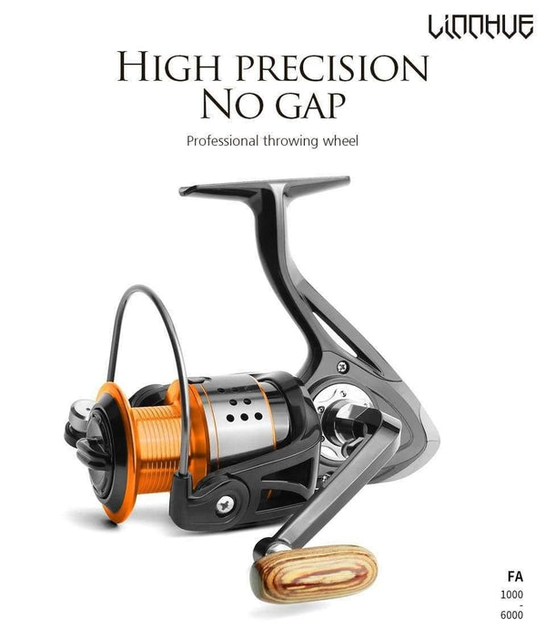 Planet Gates 13 / 1000 Series Spinning fishing reel 13BB No gap FA3000 4000 6000 All metal wheel 8KG Pike Orange black Spinning reel High Speed wheel carp