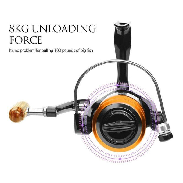 Planet Gates 13 / 1000 Series Spinning fishing reel 13BB No gap FA3000 4000 6000 All metal wheel 8KG Pike Orange black Spinning reel High Speed wheel carp