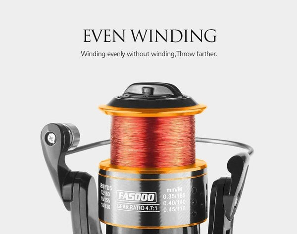 Planet Gates 13 / 1000 Series Spinning fishing reel 13BB No gap FA3000 4000 6000 All metal wheel 8KG Pike Orange black Spinning reel High Speed wheel carp