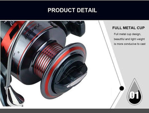 Planet Gates 13+1BB Spinning Fishing Reel Metal XS1000-7000 Series Spinning Reel Fishing Tackle