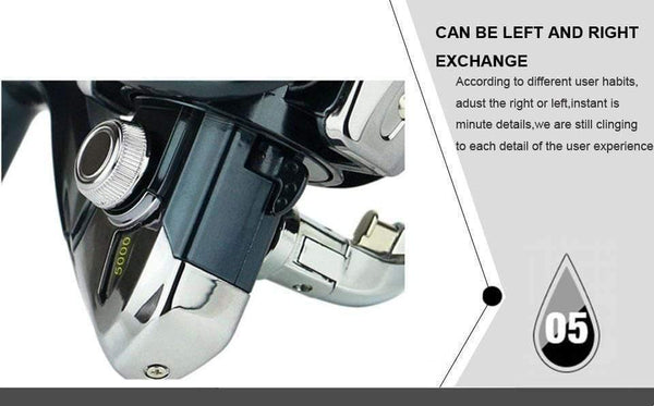 Planet Gates 13+1BB Spinning Fishing Reel Metal XS1000-7000 Series Spinning Reel Fishing Tackle