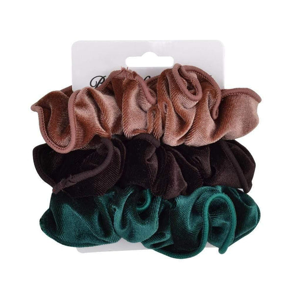 3Pcs/set Women Vintage Hair Scrunchies Velvet Scrunchie Set Elastic Hair Bands Girls Headband Ponytail Hair Rope Hair Accessorie