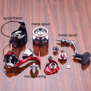 Planet Gates 13 / 8000 Series Sea Fishing Spinning Reel 8000 10000 12000 Metal Spool 13+1BB Saltwater Catfish Surfcasting Fishing Reel Distant Wheel