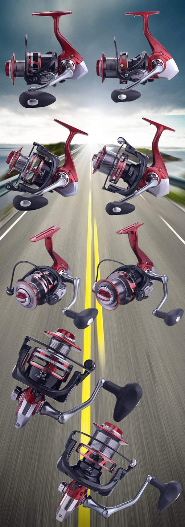 Planet Gates 13 / 8000 Series Sea Fishing Spinning Reel 8000 10000 12000 Metal Spool 13+1BB Saltwater Catfish Surfcasting Fishing Reel Distant Wheel