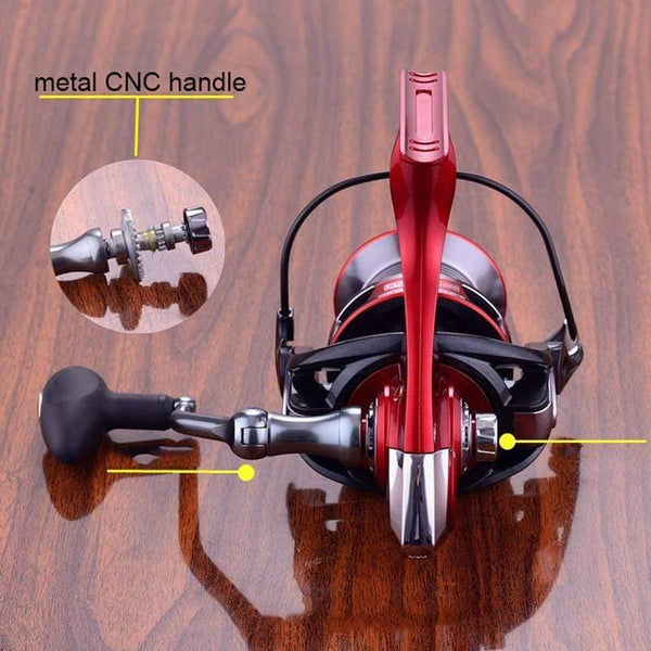 Planet Gates 13 / 8000 Series Sea Fishing Spinning Reel 8000 10000 12000 Metal Spool 13+1BB Saltwater Catfish Surfcasting Fishing Reel Distant Wheel