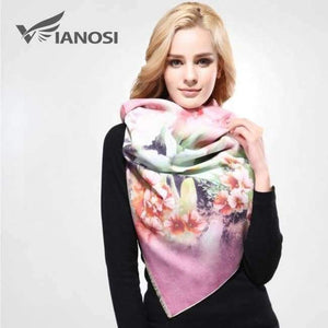 Planet Gates 13 / China / 185CM X 65CM Newest Design Bandana Printing Winter Scarf Women Shawls Thicken Warm Scarves Wool Brand Scarf Woman Wrap VA070