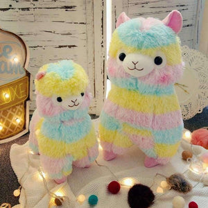 Planet Gates 13 cm RAINBOW Alpaca Plush Toy 3 Size Dolls For Children  High Quality Soft Cotton Baby Brinquedos  Animals For Gift