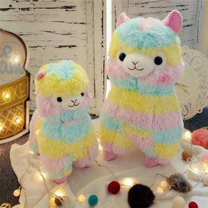 Planet Gates 13 cm RAINBOW Alpaca Plush Toy 3 Size Dolls For Children  High Quality Soft Cotton Baby Brinquedos  Animals For Gift