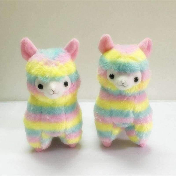 Planet Gates 13 cm RAINBOW Alpaca Plush Toy 3 Size Dolls For Children  High Quality Soft Cotton Baby Brinquedos  Animals For Gift