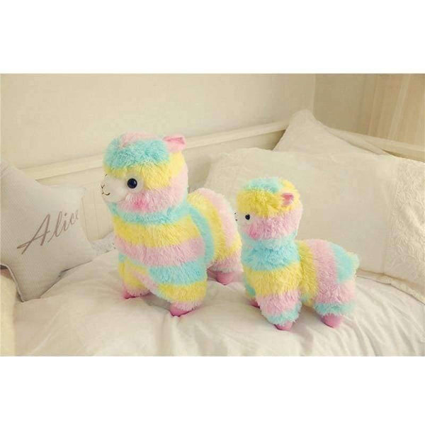 Planet Gates 13 cm RAINBOW Alpaca Plush Toy 3 Size Dolls For Children  High Quality Soft Cotton Baby Brinquedos  Animals For Gift