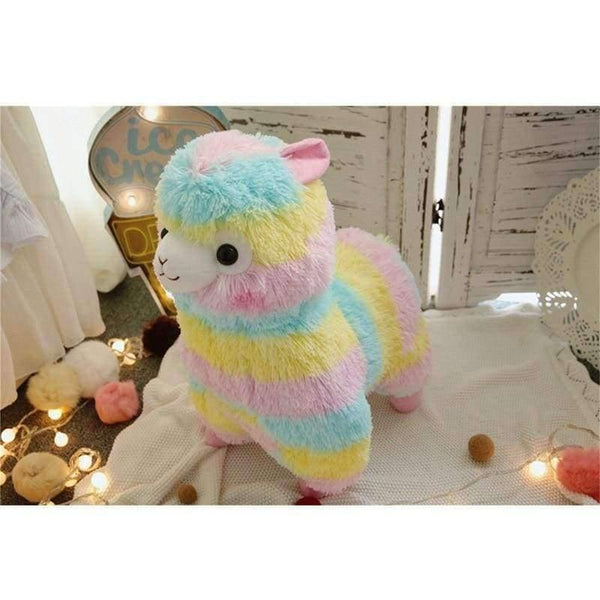 Planet Gates 13 cm RAINBOW Alpaca Plush Toy 3 Size Dolls For Children  High Quality Soft Cotton Baby Brinquedos  Animals For Gift