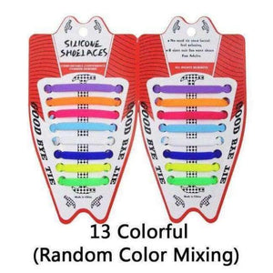 Planet Gates 13 Colorful 2018 New Arrival Cheap Free Shipping 1Set/16Pcs Creative Patents Adults Hammer Silicone Elastic Shoelaces Lazy No Tie Shoe Laces
