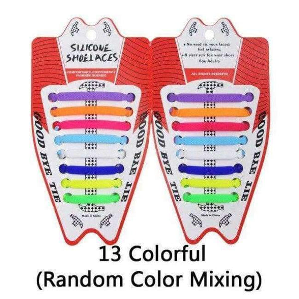 Planet Gates 13 Colorful 2018 New Arrival Cheap Free Shipping 1Set/16Pcs Creative Patents Adults Hammer Silicone Elastic Shoelaces Lazy No Tie Shoe Laces