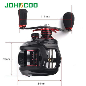 Planet Gates 13 / Left Hand Bait casting reel big game 12kg max drag saltwater Fishing reel light weight 11+1 BB 7.1:1 aluminium alloy body jigging reel