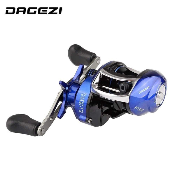 Planet Gates 13 / Left Hand / China 8.1:1 Ratio Dual Brake System Baitcasting Reel 8kg Drag Power 12+1 BB Lure Fishing Reel for Saltwater Fishing Wheel