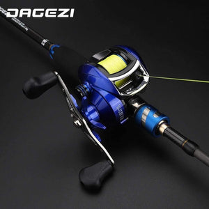 Planet Gates 13 / Left Hand / China 8.1:1 Ratio Dual Brake System Baitcasting Reel 8kg Drag Power 12+1 BB Lure Fishing Reel for Saltwater Fishing Wheel