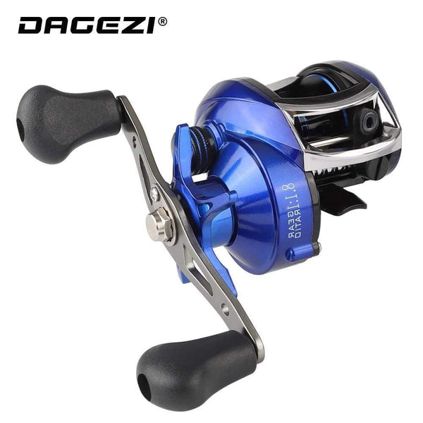 Planet Gates 13 / Left Hand / China 8.1:1 Ratio Dual Brake System Baitcasting Reel 8kg Drag Power 12+1 BB Lure Fishing Reel for Saltwater Fishing Wheel