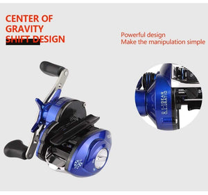 Planet Gates 13 / Left Hand / China 8.1:1 Ratio Dual Brake System Baitcasting Reel 8kg Drag Power 12+1 BB Lure Fishing Reel for Saltwater Fishing Wheel