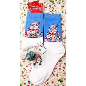 Planet Gates 13 / M Women's Snowflake Deer Printed Cotton Casual Socks Ladies Female Girl Men 2017 Christmas Gift Hosiery