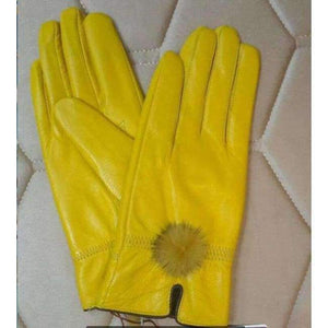 Planet Gates 13 / One Size Cheap price discount 2017 100%   genuine leather gloves female sheepskin gloves women's thin thermal mink hair ball fashion